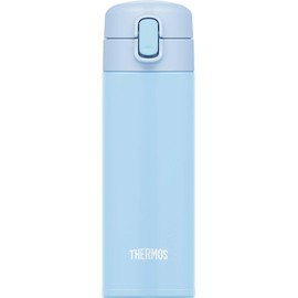 Thermos FJM-350 LB Water Bottle, Vacuum Insulated Straw Bottle, 11.8 fl oz (350 ml), Light Blue, Cold Insulation