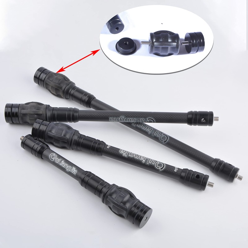 AMEYXGS 6inch/8inch Archery Bow Stabilizer Rod Balance Bar with Damping