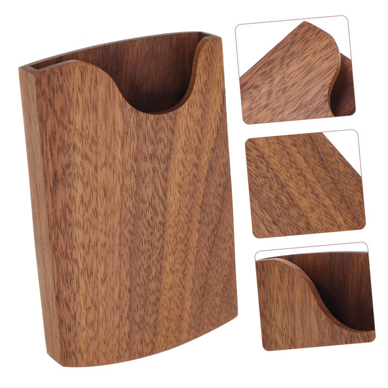 Operitacx International Travel Must Haves Wooden Card Box Business Card