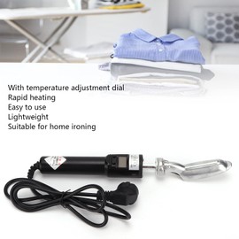 Leather Iron, Mini Electric Iron with Temperature Control 50-300°C and Aluminium Tip, Portable Travel Ironing Station for Clothes, Sewing, Quilting, Model Making