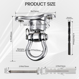 Helffer Heavy Duty Stainless Steel Swing Hanger