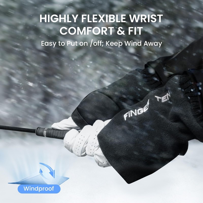 FINGER TEN Golf Gloves Winter Men Women Left and Right