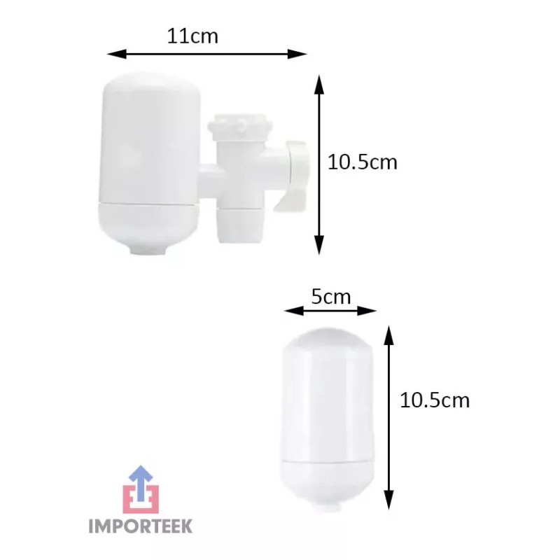 Importeek Filtro Purificador Agua Potable Grifo Llave Domestico Cocina