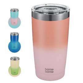 BOTTLE BOTTLE Tumbler with Lid, No Overflow, 20.9 fl oz (600 ml), Large Capacity Water Bottle, Double Wall Stainless Steel, Coffee Bottle, Vacuum Insulated, Cold Insulated, Straw, Direct Drinking