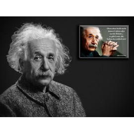 schilderkreis24 Funny Albert Einstein Quote "Oben ohne heißt Nicht Immer Cabrio.. Brüste" Magnet Decorative Fridge Magnet Kitchen Gift Idea Birthday Christmas 9 x 6 cm
