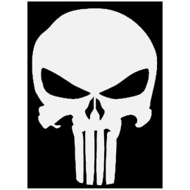 Decal Graphix Punisher Skull Sticker - Buy 1 Get 1 Free - Punisher Decal - BOGO 5"