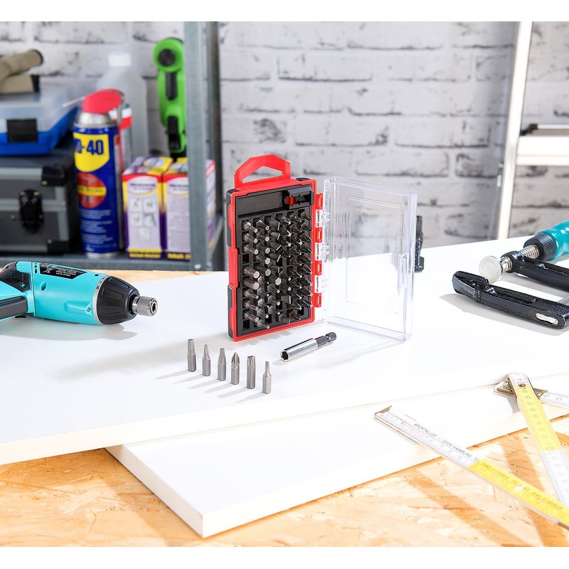 AGT Professional Bit Set: 61-Piece Bit Set with Magnetic Bit