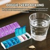 Pill Box 7 Days Small, Pack of 4 Weekly Dispensers