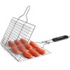 penobon Fish Grilling Basket, Folding Portable Stainless Steel Bbq Grill