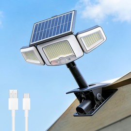 Tryme Clip On Solar Lights Outdoor, Motion Sensor, 231 LEDs 1500 Lumens