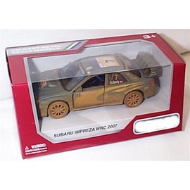 K’INSMAR’T Subaru Impreza WRC 2007 no7 Solberg Monte carlo dirty version car pull back and go action 1:36ish diecast model