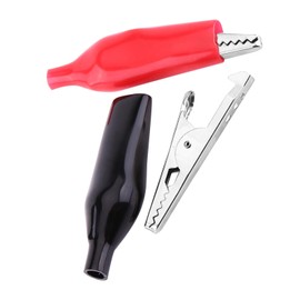 20Pcs 35mm Clamps, Insulated Clip Electrical Test Probe with Protective Insulation Cover for Multimeter