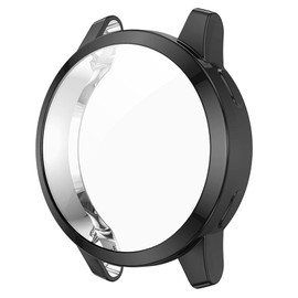 AWADUO For Garmin Venu 2 TPU Protective Case Cover, Smartwatch Protective Case Cover Shell For Garmin Venu 2/ Vivoactive 4, Soft And Durable(TPU Black)