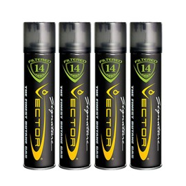 Vector KGM Vector 14x Filtered Premium Refined Fuel Butane Gas Refill (320mL) 4 Cans