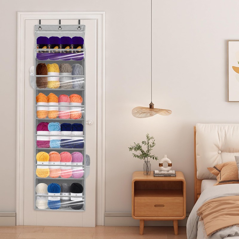 STORAGEIDEAS Over Door Organizer with 6 Extra Large Pockets 12