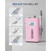 AIRSEE Rechargeable 30000RPM Electric Nail Drill Professional Portable E File