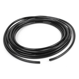 sourcingmap Pneumatic Air Tubing, 8mm OD x 5mm ID 5m(16.4ft) PU Polyurethane Air Compressor Tubing Hose Pipe Black