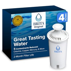 Brita Longlast FiltroS de Rpuesto Estándar, Color Blanco - 1 Caja x 4 Piezas