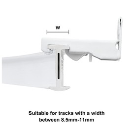 KXLIFE Wall Mount Brackets for Flexible Curtain Track, Bendable Curtain Track Wall Mounting Hardware (10 PCS)