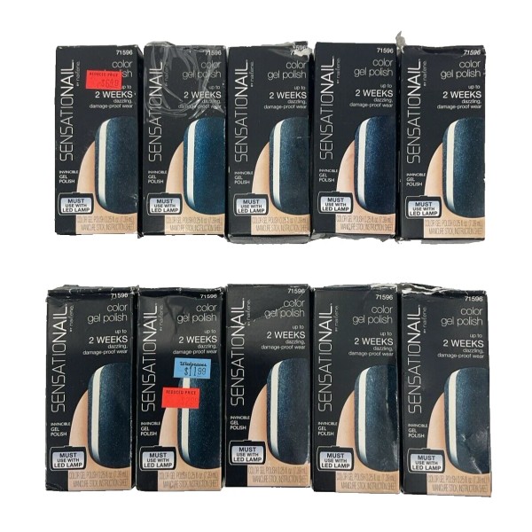 SensatioNail 10 PACK SensatioNail Color Gel Polish 71596 OCEAN SPARKLE