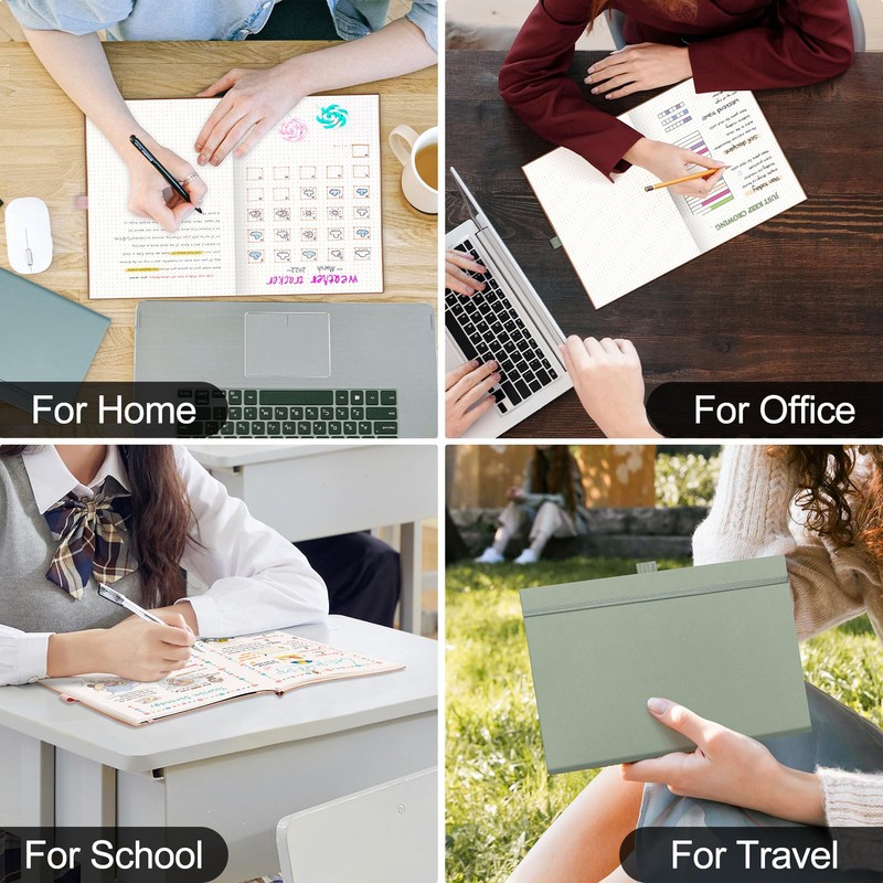 EMSHOI B5 Notebook Dotted Journal - 120gsm Thick Paper, 19.5