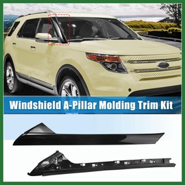 Motoforti Windshield A-Pillar Trim Panel Kit for Ford Explorer 2011-2019 Front Passenger Outer and Inner Side Replaces 926-451 BB5Z7803136AA BB5Z7803144AA Long-lasting