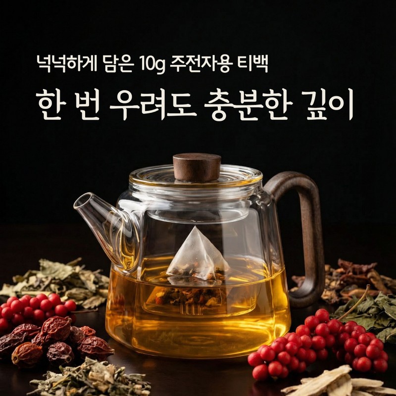 Domestic Maengmaek Fruit Tea - 100% Korean Tea Bags, Pack