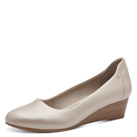 Jana Women's Vegan Wedge Pumps, Pearlized