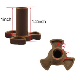 2 PCS Microwave Oven Turntable Coupler Y-Shaped Shaft Holder Glass Tray Guide Support with Port for 2.4cm Height Roller(Color Random)