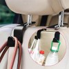 4PCS Vehicle Backseat Handbag Grocery Bags Hanger with Release Clip,