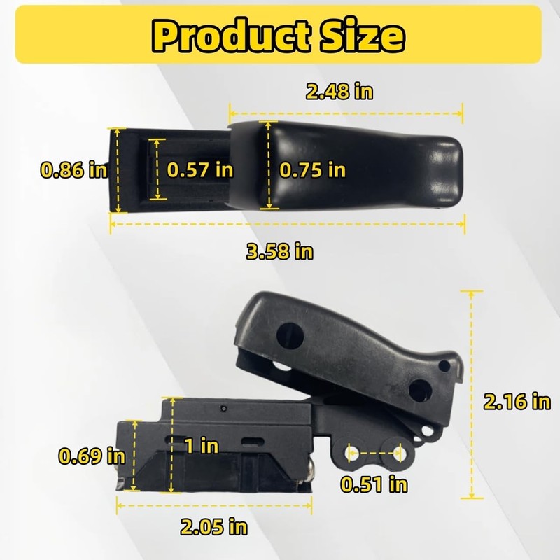 2 Pcs Miter Saw Trigger Power Switch Replacement Part Compatible