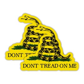 Gadsden Flag Sticker - Don't Tread On Me Sticker - 5 Inches - for Car Truck SUV Van Window Bumper Wall Laptop (Di Cut Vinyl)