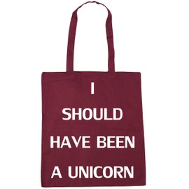 Hippowarehouse I should have been a unicorn Tote Shopping Gym Beach Bag 42cm x38cm, 10 litres