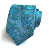 Secdtie Corbata de seda para hombre, diseño floral de lujo,