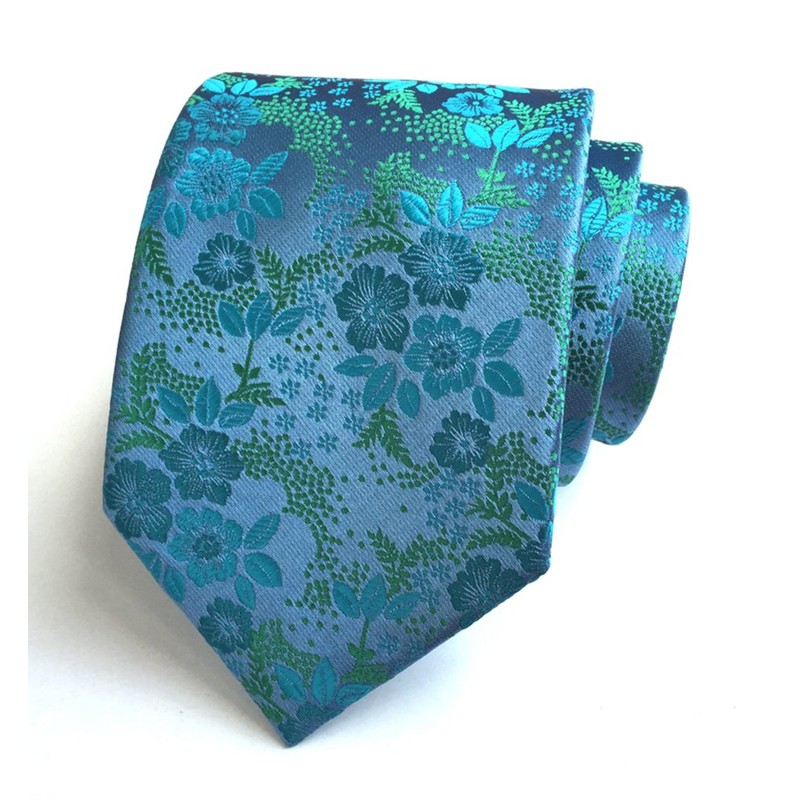 Secdtie Corbata de seda para hombre, diseño floral de lujo,