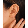 HANLI Flat Back Earrings for Women Silver Hammerhead Shark Stud