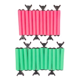 DDY 열펌 두피보호 집게 열기차단 스폰지 타입 12개 세트 DDY Heat Protecting Clip Ins with Scalp Protection and Heat Resistant Sponge Type 12 Piece Set [Small (6 pieces) + Large (6 pieces) One set]
