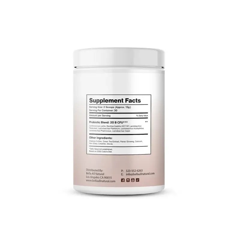 Bella All Natural Probiotics Hot Coffee - 450g - Probiotic
