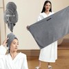 Toalla de microfibra para el cabello, turbante superabsorbente para secado