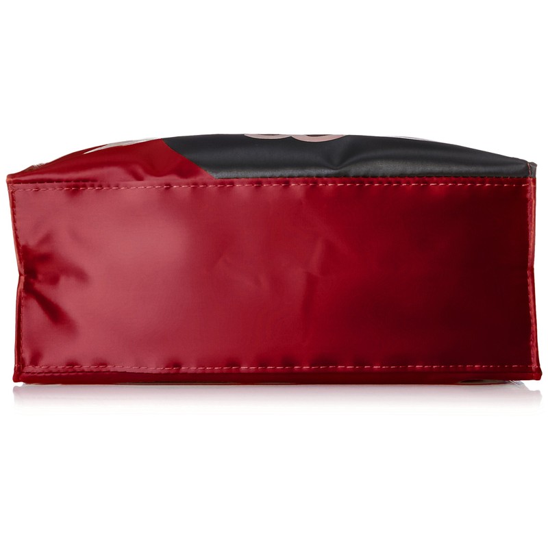 EXAS 1711-6822 Cat Face Tote Bag, Compatible with A4, Red