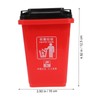 Healeved Creative Desk Bin Trash Can Shape Pen Organizer Lid