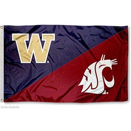 Washington State Cougars 3' x 5' Flag - House Divided