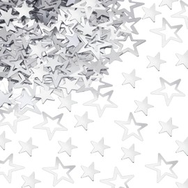 ONLYKXY 1000Pcs Silver Star Table Confetti Decor Glitter Confetti Table Confetti Star Decoration for Birthday Wedding Foil Theme Thanks Giving Party Valentine's Day Scatter Bless Confetti