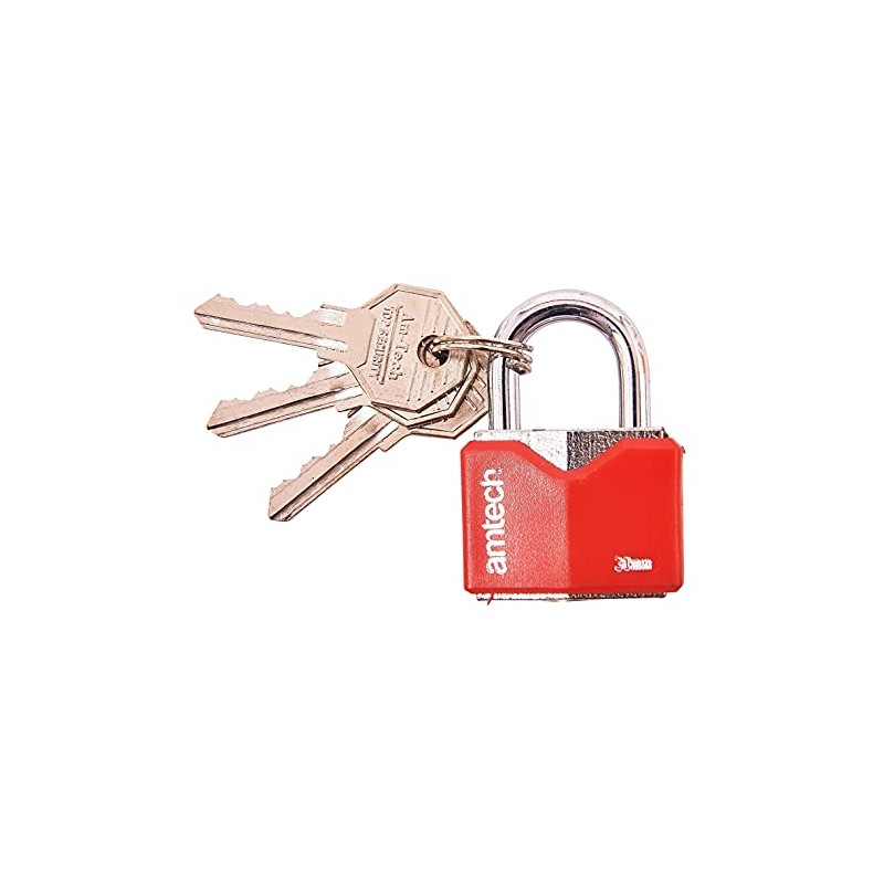 Amtech T0703 30mm Rhombic Chrome Plated Iron Padlock