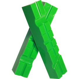 Grip & Bender Soft Vice Protection Jaws, 100 mm / 125 mm / 150 mm, Multi Protective Jaws, Made of TPU Plastic, Magnetic (117 mm), green