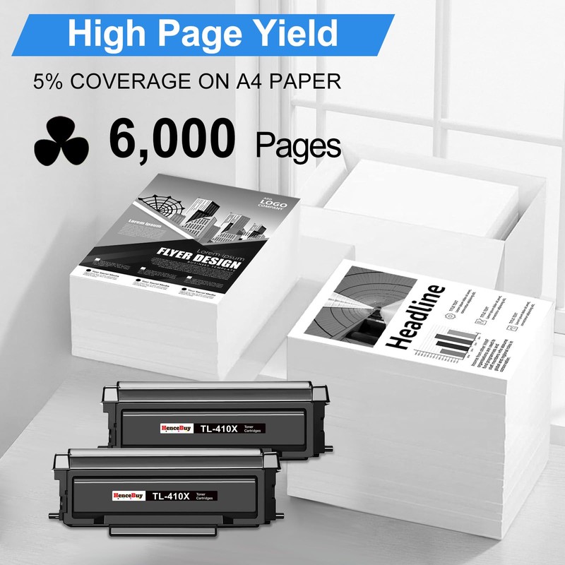 HenceBuy Compatible for TL-410X TL-410 TL-410H Toner Cartridges for P3302DW