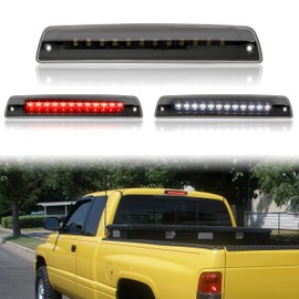 KEWISAUTO - 3ª luz de freno LED para Ram 1500 2500 3500 94-01, luz trasera LED ahumada negra para Dodge Ram 1500 2500 3500 1994-2001 accesorios (1 unidad)