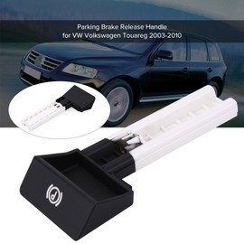 EVGATSAUTO 1 Piece Brake Release Handle Parking Brake Release Handle for 2003 2004 2005 2006 2007 2008 2009 2010 (ABS Black+White)