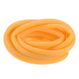 M METERXITY Natural Latex Rubber Tubing, 3/16" [5mm] ID x 3/8" [10mm] OD 10ft Length Latex Hose Tube for Home/Laboratory/Sporting, Highly Elastic Band Tubes [Yellow]