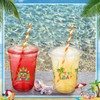 Jingmore 50 Pcs 16 oz Tiki Bar Plastic Cups Bulk
